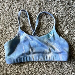 Blue Tie-Dye Sports Bra Athleta Girls